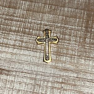 Gold plated Sterling Silver Cross Pendant